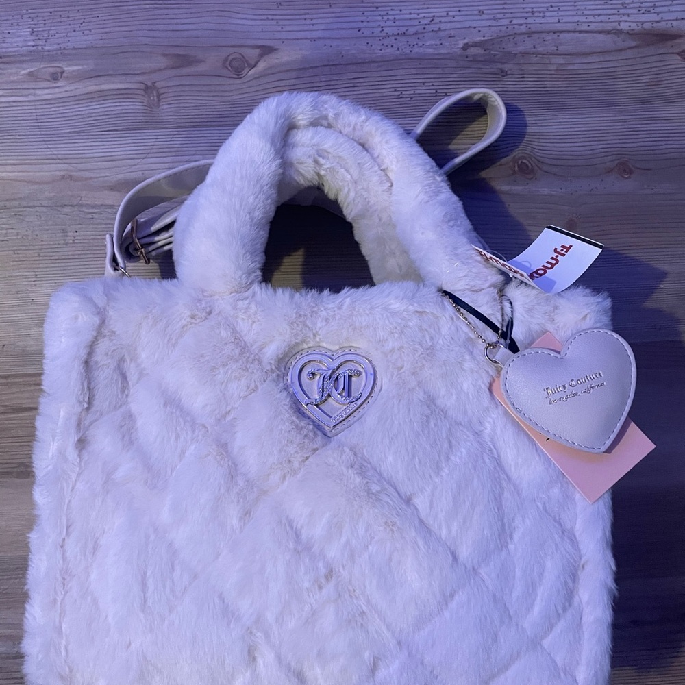 Juicy couture faux fur tote